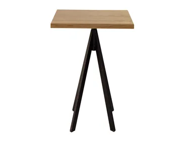 IKEBANA - Square steel and wood high table _ Sedex