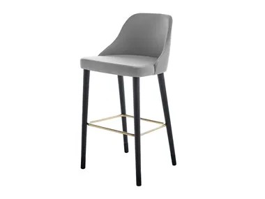 TREND - Fabric barstool with footrest _ Sedex