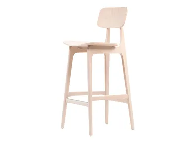 WE - Wooden barstool with footrest _ Sedex