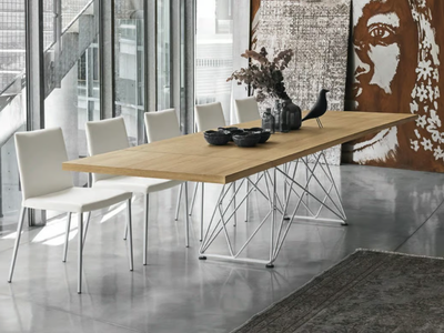 BUILDING - Extending rectangular wooden table _ Sedit