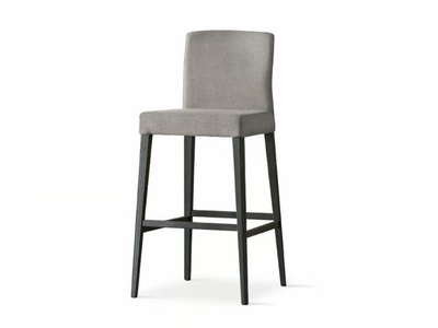 LUCREZIA - High Eco-leather stool with back _ Sedit