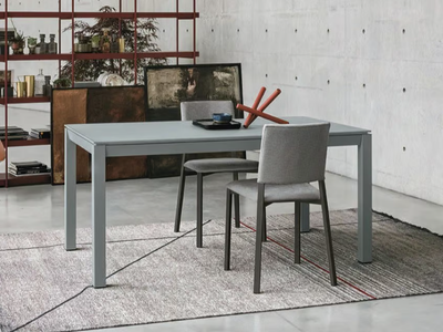 SPACE - Extending satin glass table _ Sedit