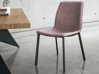 TWIST - Upholstered fabric chair with metal frame _ Sedit