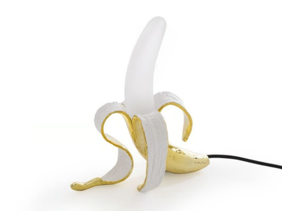 BANANA LAMP LOUIE - Glass and resin table lamp _ seletti