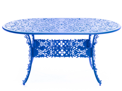 INDUSTRY - Oval aluminium garden table _ seletti