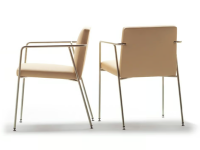 IRINA - Upholstered fabric chair with armrests _ SELLEX