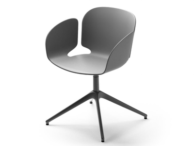 NEST - Trestle-based polypropylene chair with armrests _ SELLEX