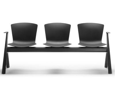SLAM - Polypropylene beam seating with armrests _ SELLEX