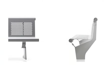 VACANTE - Self-supporting stainless steel beam seating _ SELLEX