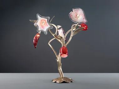 BOUQUET BOUTONNIERE - Handmade bronze table lamp _ Serip