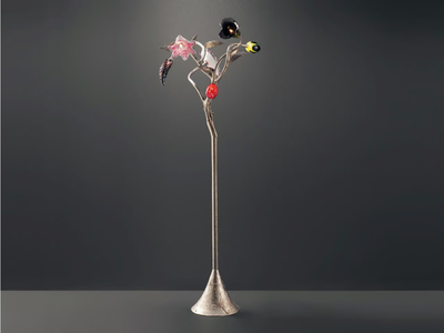 BOUQUET CORSAGE - Handmade bronze floor lamp _ Serip