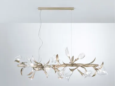 BOUQUET SWANG MEDIUM - Handmade bronze pendant lamp _ Serip