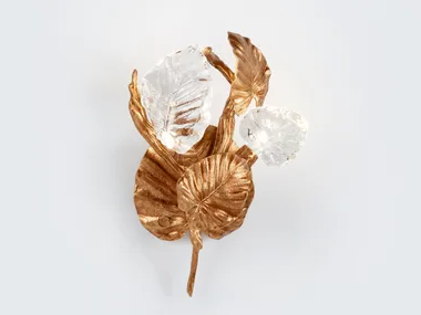 CALATHEA MAKOYANA - LED handmade bronze wall lamp _ Serip