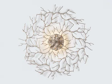 CORAL ZOA EYE LARGE - LED handmade bronze wall lamp _ Serip