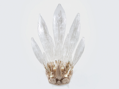 DANDELION CHRYSALIS LIGHT - LED handmade bronze wall lamp _ Serip
