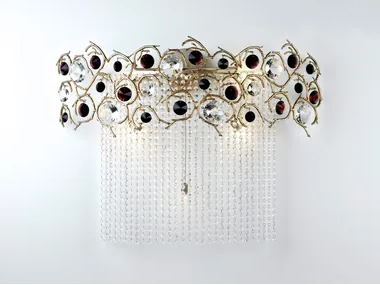 DIAMOND TIARA - Halogen bronze wall lamp with crystals _ Serip