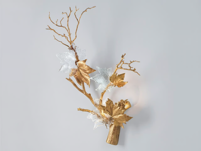 FOLIO TWIG RIGHT - LED handmade bronze wall lamp _ Serip