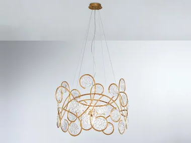 LINES BEMOLLE MEDIUM - Handmade bronze pendant lamp _ Serip