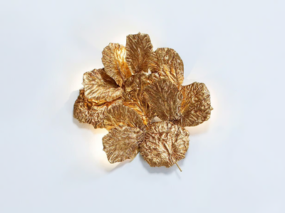 PATHLEAF HEAP SMALL - LED handmade bronze wall lamp _ Serip