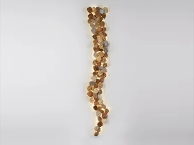 PATHLEAF VINE EXTRA LARGE - LED handmade bronze wall lamp _ Serip