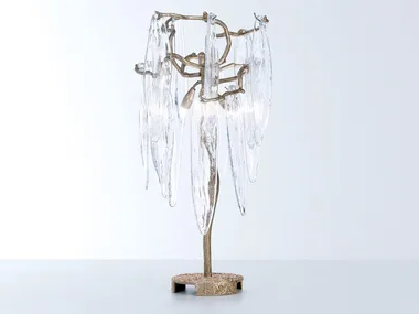 WATERFALL BLOCK - Handmade bronze table lamp _ Serip