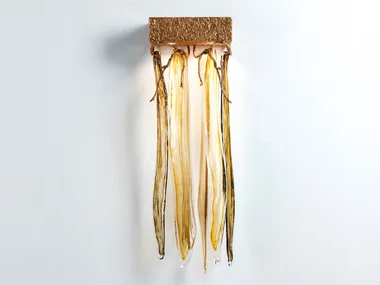 WATERFALL SEGMENTED DOUBLE - Handmade bronze wall lamp _ Serip