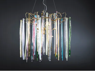 WATERFALL TORUS MEDIUM - Handmade bronze pendant lamp _ Serip