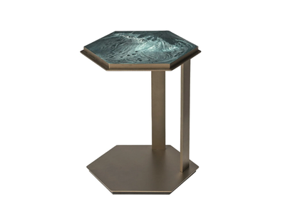 HEX - Hexagonal metal side table _ Shake