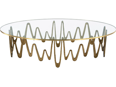 ONDINE - Oval glass coffee table _ Sicis