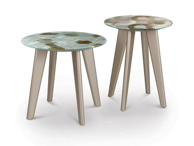OWEN - Round glass coffee table _ Sicis