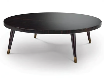 PEGGY - Round ebony coffee table _ Sicis