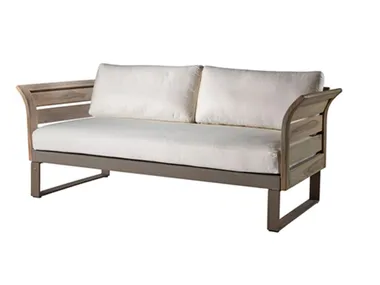 KOMFY - 2 seater teak garden sofa _ Sifas