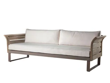 KOMFY - 3 seater teak garden sofa _ Sifas