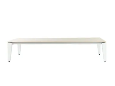 KONIC - Low rectangular garden side table _ Sifas