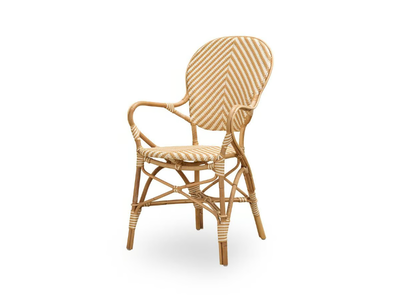 ISABEL - Rattan and tFibre® chair with armrests _ Sika Design