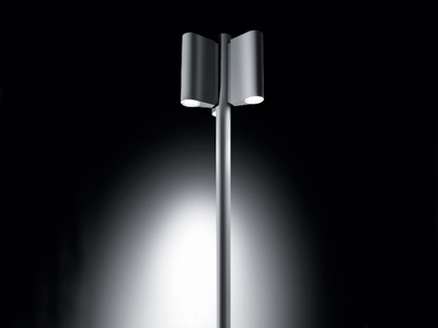 SMOOTH - LED extruded aluminium garden lamp post _ SIMES
