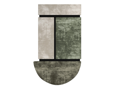ISLAND MINT - Hand-tufted rug in bamboo and wool _ Sirecom Tappeti