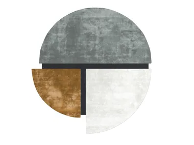 ISLAND SUNSET - Hand-tufted rug in bamboo and wool _ Sirecom Tappeti