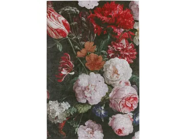 SICILY SIAS BLACK/MULTI - Rectangular rug with floral pattern _ SITAP Carpet Couture Italia