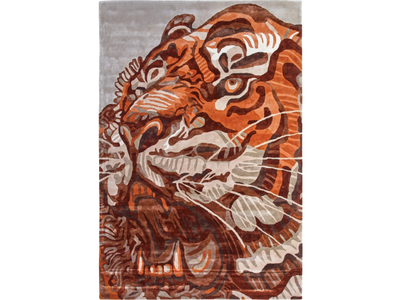 TIGER KHAN - Rectangular custom handmade viscose rug _ SITAP Carpet Couture Italia