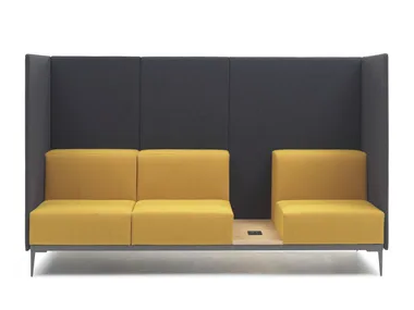 FELICITY - 3 seater high-back fabric sofa _ SITIA
