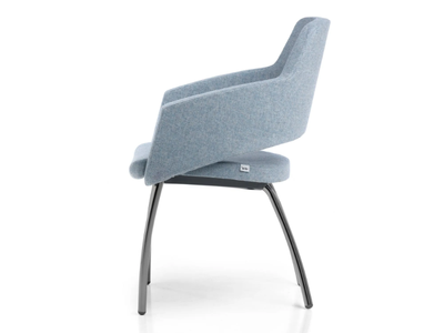 MAJOR - Upholstered fabric chair with armrests _ SITIA