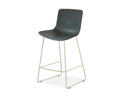MILOS ELLE - Sled base plastic barstool with footrest _ Sitland