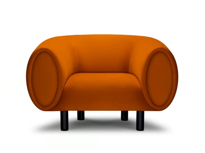 TOBI - Polyester armchair with armrests _ Sitland