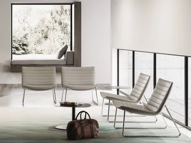 DAMATRÀ - Sled base fabric chair _ SITLOSOPHY®