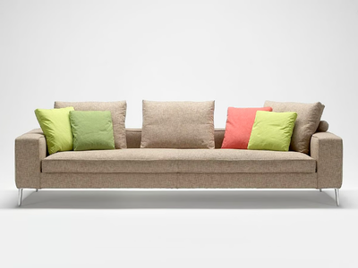 BACCARAT - 3 seater fabric sofa with removable cover _ Siwa Soft Style