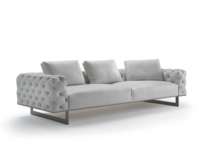 CHARACTER - Tufted 3 seater leather sofa _ Siwa Soft Style