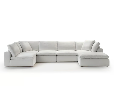 FLUFFY - Modular fabric sofa with removable cover _ Siwa Soft Style