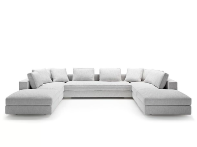 GENESIS - Modular fabric sofa with removable cover _ Siwa Soft Style
