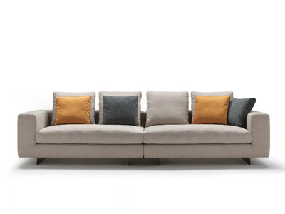MOORE - 3 seater modular fabric sofa with removable cover _ Siwa Soft Style